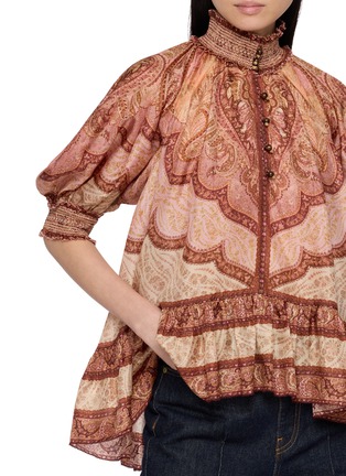  - ZIMMERMANN - Wanderlust Frill Silk Blouse