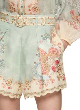  - ZIMMERMANN - DAYLIGHT 印花扣带短裤