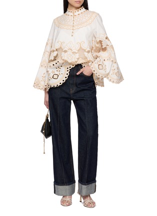 模特儿示范图 - 点击放大 - ZIMMERMANN - WANDERLUST 镂空上衣