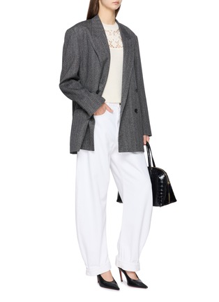 模特儿示范图 - 点击放大 - FRAME - 蕾丝针织衫