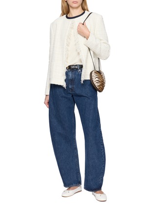 模特儿示范图 - 点击放大 - FRAME - 撞色饰边 T 恤