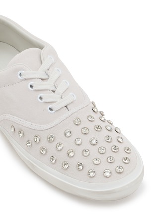 细节 - 点击放大 - PEDDER RED - NABIL 仿钻饰绒面皮运动鞋