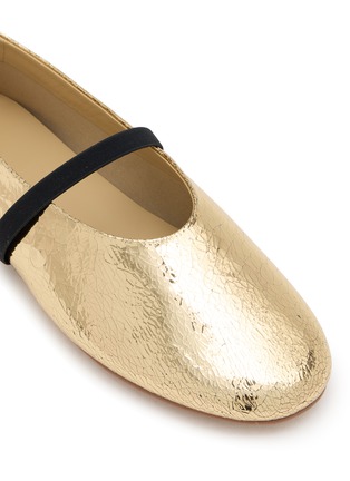 细节 - 点击放大 - PEDDER RED - CHARLIE 金属感玛丽珍平底鞋