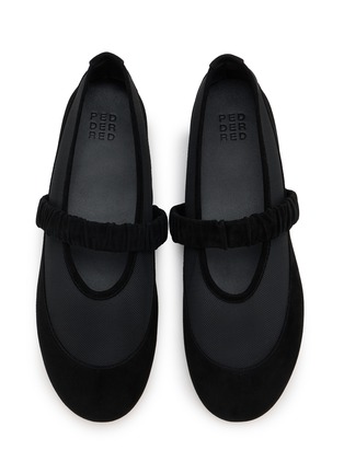 细节 - 点击放大 - PEDDER RED - BAKA 拼接玛丽珍平底鞋