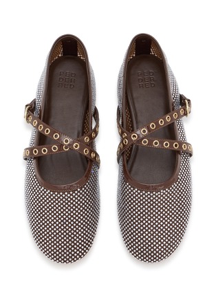 细节 - 点击放大 - PEDDER RED - BAILEY 仿钻网纱玛丽珍鞋