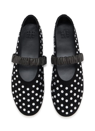 细节 - 点击放大 - PEDDER RED - BACCA 仿钻饰玛丽珍平底鞋