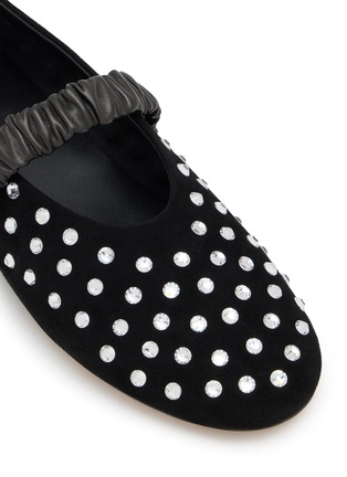 细节 - 点击放大 - PEDDER RED - BACCA 仿钻饰玛丽珍平底鞋