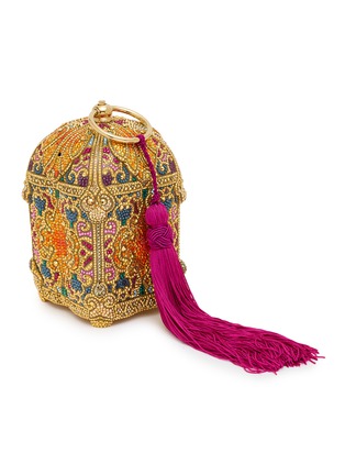 模特儿示范图 - 点击放大 - JUDITH LEIBER - Lantern Divine Clutch Bag