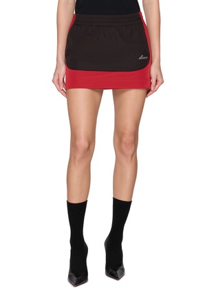 首图 - 点击放大 - WE11DONE - 拼色短款半裙