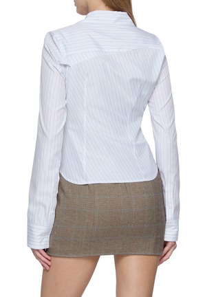 背面 - 点击放大 - WE11DONE - 条纹不对称收腰衬衫