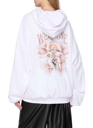 背面 - 点击放大 - WE11DONE - 印花拉链卫衣