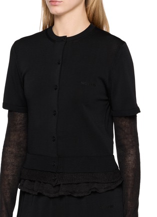  - WE11DONE - 叠袖针织开衫