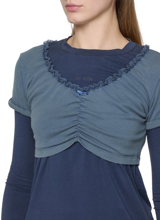  - WE11DONE - 拼色叠穿 T 恤