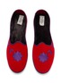细节 - 点击放大 - C.R.B. SHOES - Friulana Flower Embroidery Grosgrain Trim Slippers