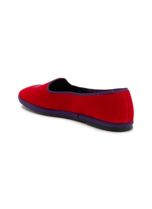  - C.R.B. SHOES - Friulana Flower Embroidery Grosgrain Trim Slippers