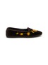 首图 - 点击放大 - C.R.B. SHOES - Friulana Flower Embroidery Grosgrain Trim Slippers