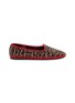 首图 - 点击放大 - C.R.B. SHOES - Friulana Leopard Print Fur Insole Grosgrain Trim Slippers
