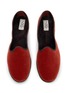 细节 - 点击放大 - C.R.B. SHOES - Friulana Fur Insole Grosgrain Trim Slippers