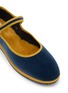 细节 - 点击放大 - C.R.B. SHOES - Fur Insole Grosgrain Trim Mary Jane Flats