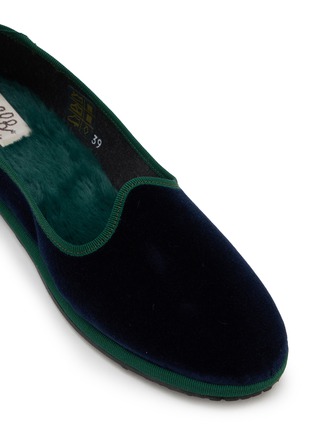 细节 - 点击放大 - C.R.B. SHOES - Friulana Grosgrain Trim Slippers