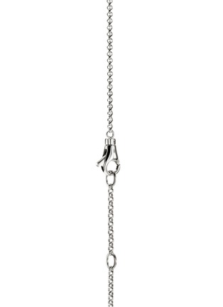 细节 - 点击放大 - JOHN HARDY - Spear Sterling Silver Diamond Pave Rolo Chain Station Necklace — Size 16-18