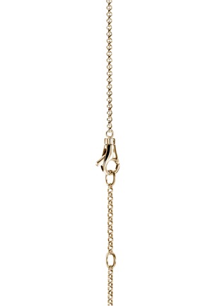 细节 - 点击放大 - JOHN HARDY - Spear 14K Gold Diamond Pave Rolo Chain Station Necklace — Size 16-18