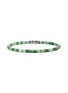 细节 - 点击放大 - JOHN HARDY - Heishi Sterling Silver Malachite Green Quartz Aventurine Chrysoprase Emerald Beaded Bracelet — Size UM