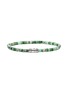 首图 - 点击放大 - JOHN HARDY - Heishi Sterling Silver Malachite Green Quartz Aventurine Chrysoprase Emerald Beaded Bracelet — Size UM