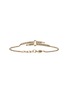 细节 - 点击放大 - JOHN HARDY - Spear 14K Gold Diamond Pave Rolo Chain Station Bracelet — Size US