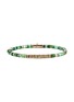 细节 - 点击放大 - JOHN HARDY - Heishi 14K Gold Malachite Green Quartz Aventurine Chrysoprase Emerald Beaded Bracelet — Size UL