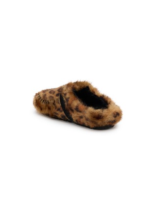  - TAJI SHOES - Thais Leopard Eco Fur Clogs