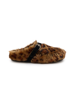 首图 - 点击放大 - TAJI SHOES - Thais Leopard Eco Fur Clogs