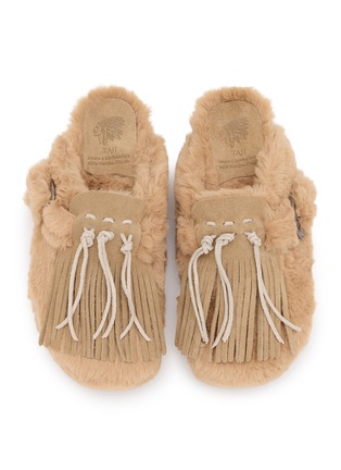 细节 - 点击放大 - TAJI SHOES - Sabot Pelliccia Eco Fur Clogs