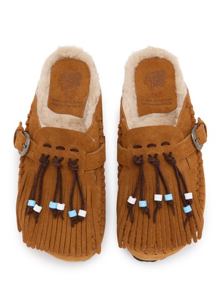 细节 - 点击放大 - TAJI SHOES - Caribe Suede Clogs