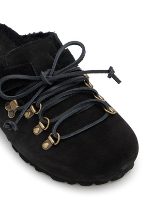 细节 - 点击放大 - TAJI SHOES - Sabot Rock Suede Clogs