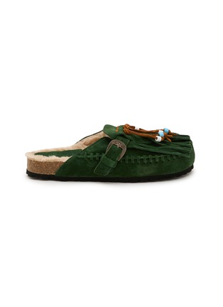 首图 - 点击放大 - TAJI SHOES - Caribe Suede Clogs