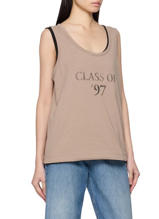 细节 - 点击放大 - MM6 MAISON MARGIELA - 三穿设计纯棉连衣裙