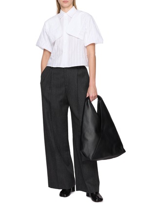 模特儿示范图 - 点击放大 - MM6 MAISON MARGIELA - 两穿式长袖衬衫