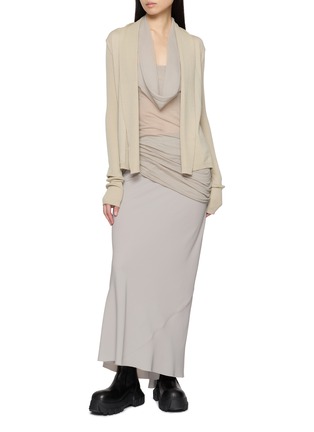 模特儿示范图 - 点击放大 - RICK OWENS - NASKA 翻领针织开衫