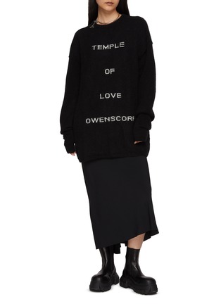 模特儿示范图 - 点击放大 - RICK OWENS - TEMPLE OF LOVE 针织衫