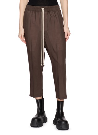 首图 - 点击放大 - RICK OWENS - 低裆抽绳九分裤