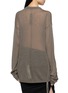 背面 - 点击放大 - RICK OWENS - Long Sleeve Temple Of Love Sheer Knit Top