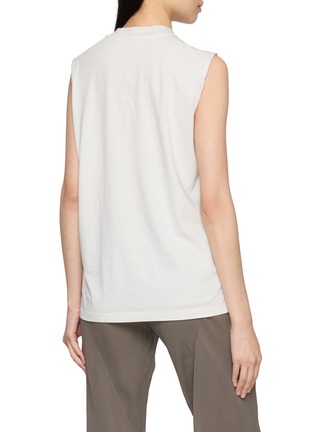 背面 - 点击放大 - RICK OWENS - Sleeveless Panelled Mock Neck Top
