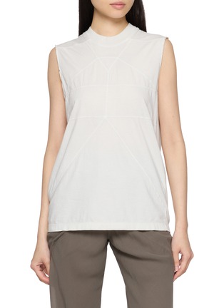 首图 - 点击放大 - RICK OWENS - Sleeveless Panelled Mock Neck Top
