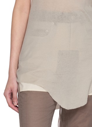  - RICK OWENS - Curved Hem Tank Top