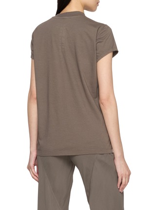 背面 - 点击放大 - RICK OWENS - Short Sleeve Panelled Mock Neck Top