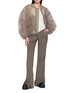 模特儿示范图 - 点击放大 - RICK OWENS - Sheer Gathered Sleeve Bomber Jacket