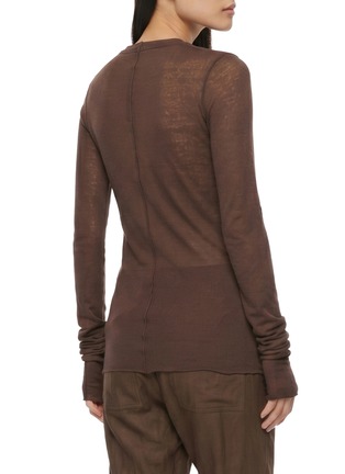 背面 - 点击放大 - RICK OWENS - 罗纹加长袖上衣