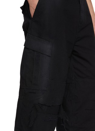 - BALENCIAGA - Ripstop Wide Leg Cropped Cotton Cargo Pants