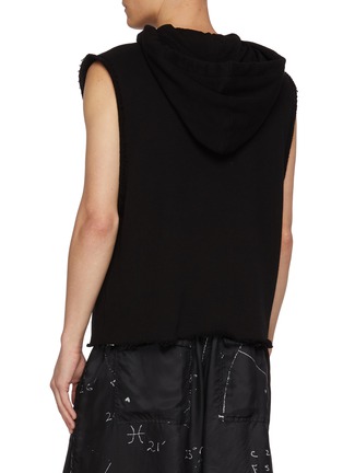 背面 - 点击放大 - RICK OWENS - Sleeveless Heavyweight Cotton Hoodie